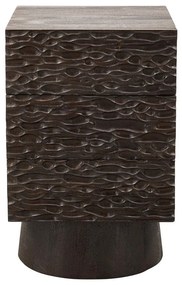 Noptieră maro închis din lemn de mango Crumble – WOOOD