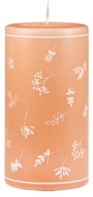 Lumânare Unipar Fleur, durată ardere 87 h, portocaliu