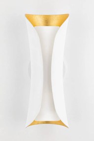 Aplica de perete design modern JOSIE alb/foita aurie