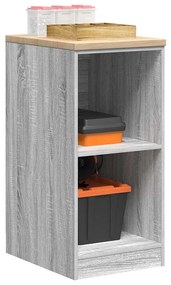 vidaXL Dulap depozitare garaj gri Sonoma 40x51x85 cm lemn masiv de pin