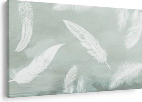 Tablou - Pene albe (90x60 cm)