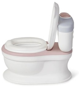 Olita de tip WC, muzicala, alb si rose