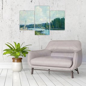 Tablou - Alfred Sisley, The Banks of the Oise, reproducere (90x60 cm)