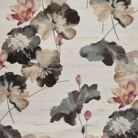 Tapet Water Lilies, Fibre naturale (Grasscloth), 1838 Wallcoverings, 5.1mp / rola