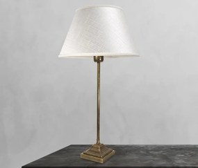 Veioza, Lampa de masa cu abajur elegant Ivory Striped Large