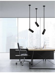 Spot directionabil, incastrabil tavan fals BRANDO negru, H-59cm