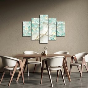 Tablou - Copac auriu înflorit (150x105 cm)