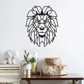 Accesoriu Decorativ de Perete Lion, Metal