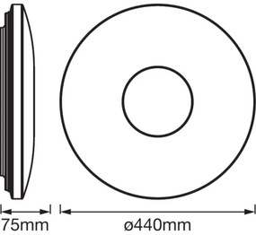 Ledvance - Plafon LED cu senzor SPARKLEDOT LED/32W/230V