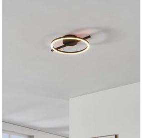 Plafonieră LED dimabilă Eglo 901113 AMANDOLO LED/17W/230V negru + telecomandă