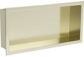 Mexen X-Wall-R raft nișă cu flanșă 45 x 20 cm, auriu periat - 1950452010