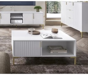 Masă de cafea FLOP albă