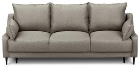 Canapea extensibilă cu spațiu pentru depozitare Mazzini Sofas Ancolie, maro deschis, 215 cm