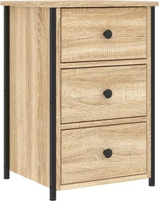 vidaXL Noptieră, stejar sonoma, 40x36x60 cm, lemn compozit