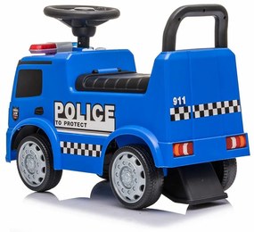 Mașinuță Baby Mix pentru copii cu sunet MercedesPolice, albastru