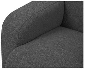 Colțar gri închis cu tapițerie din stofă bouclé (colț dreapta) Molino – Micadoni Home