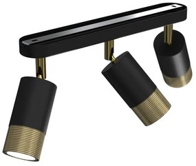 Spot LINK 3xGU10/8W/230V negru/alamă