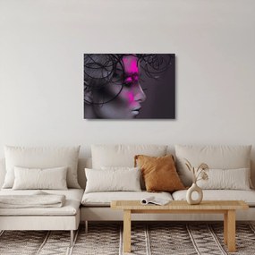 Tablou pe sticlă femeii (70x50 cm)