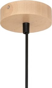 Suspensie pe cablu ALBA 1xE27/15W/230V Ø 45 cm negru/maro
