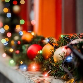 Instalație LED de Crăciun de exterior 200xLED/2 funcții 25m IP44 multicolor Brilagi