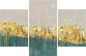 Tablou - Textura cu decor auriu (90x60 cm)