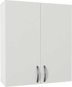 Dulap baie suspendat BENITO, alb, PAL melaminat, cu 2 usi, 70x27x80 cm