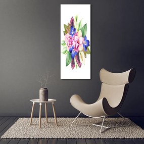 Tablou sticlă acrilică Buchet de flori