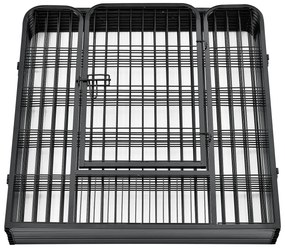 Juskys Pix metalic pentru catelusi -160x160x80cm