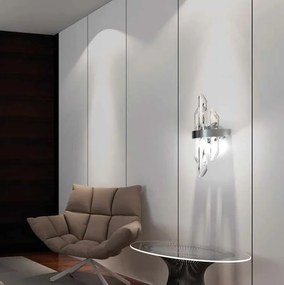 Aplica LED moderna Vision design LUX cristal QUARTZ 01