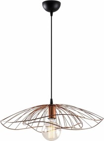 Lustra TEL 6501, metal, auriu-rose, 50x111 cm