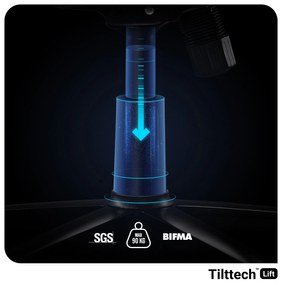 Scaun gaming din material pentru copii Diablo X-Player 2.0: Frost White / alb, Kids Size Diablochairs