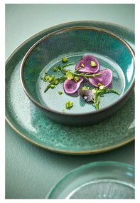 Bol mic verde/negru din gresie Gastro Green/Black – Bitz