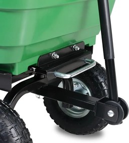 Cărucior de grădină JEREMY cu funcție de înclinare 51x103,5x92,5cm, verde Gardebruk