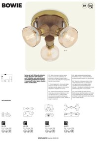 Redo 04-475 - Aplică perete BOWIE 1xE14/28W/230V