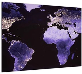 Tablou Pământului din Cosmos (70x50 cm), în 40 de alte dimensiuni noi