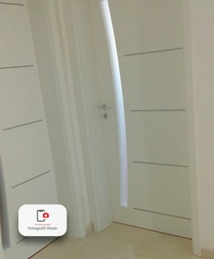Usa HDF cu toc reglabil din MDF PAL - Colectia PROGRESS 1.1 - Culoare Nuc Toc fix semirotund 90mm, Nuc Clasic, Folie Decor