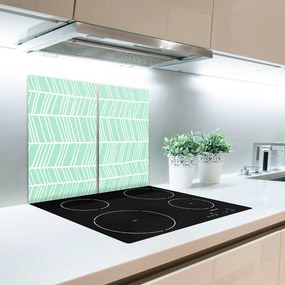 Tocator din sticla herringbone