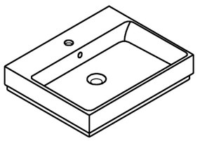 GROHE 3947700H - Lavoar CUBE CERAMIC 600 × 490 mm ceramică/alb