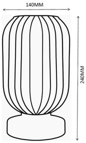 Lampă de masă Globo 15469TP NORMY 1xE27/40W/230V mov