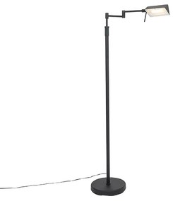 Lampa de podea de design neagră incluzând LED cu dimmer tactil - Notia