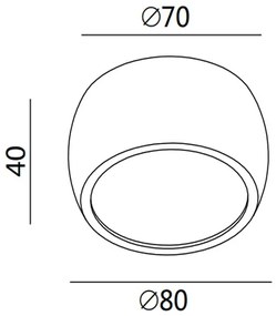 Fabas 3428/71/102 - LED Plafoniera VASTO 1xLED/7W/230V