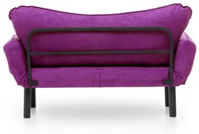 Canapea Extensibilă cu 2 Locuri Chatto, 140 x 70 x 65 cm, Mov