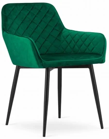 Scaun de catifea verde NOLA
