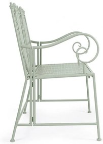 Banca pliabila pentru 2 persoane verde salvie din metal, Harriet Bizzotto