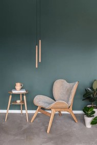 Pendul design minimalist din lemn cu spot LED încorporat Chimes tall - oak 2233 VTC