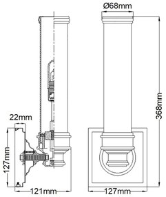 Aplică LED pentru baie PAYNE 1xG9/3W/230V IP44 Elstead FE-PAYNE1-BATH