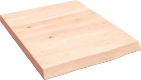 vidaXL Poliță de perete, 40x50x(2-4) cm, lemn masiv de stejar netratat