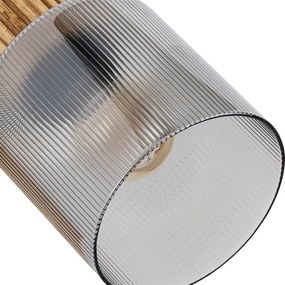 Brilagi - Spot HYGGE 2xE14/15W/230V lemn de cauciuc/fumuriu