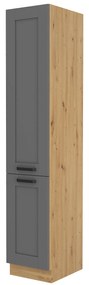 Dulap de bucătărie pentru alimente Lucid 40 DK 210 2F (Stejar artisan + dustgrey). 1045614