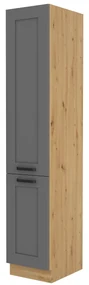 Dulap de bucătărie pentru alimente Lucid 40 DK 210 2F (Stejar artisan + dustgrey). 1045614